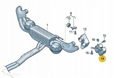 AUDI Q7 II 4M 16-21 KONCÓWKA WYDECHU NAKŁADKA PRAWA 4M0253826C - 16