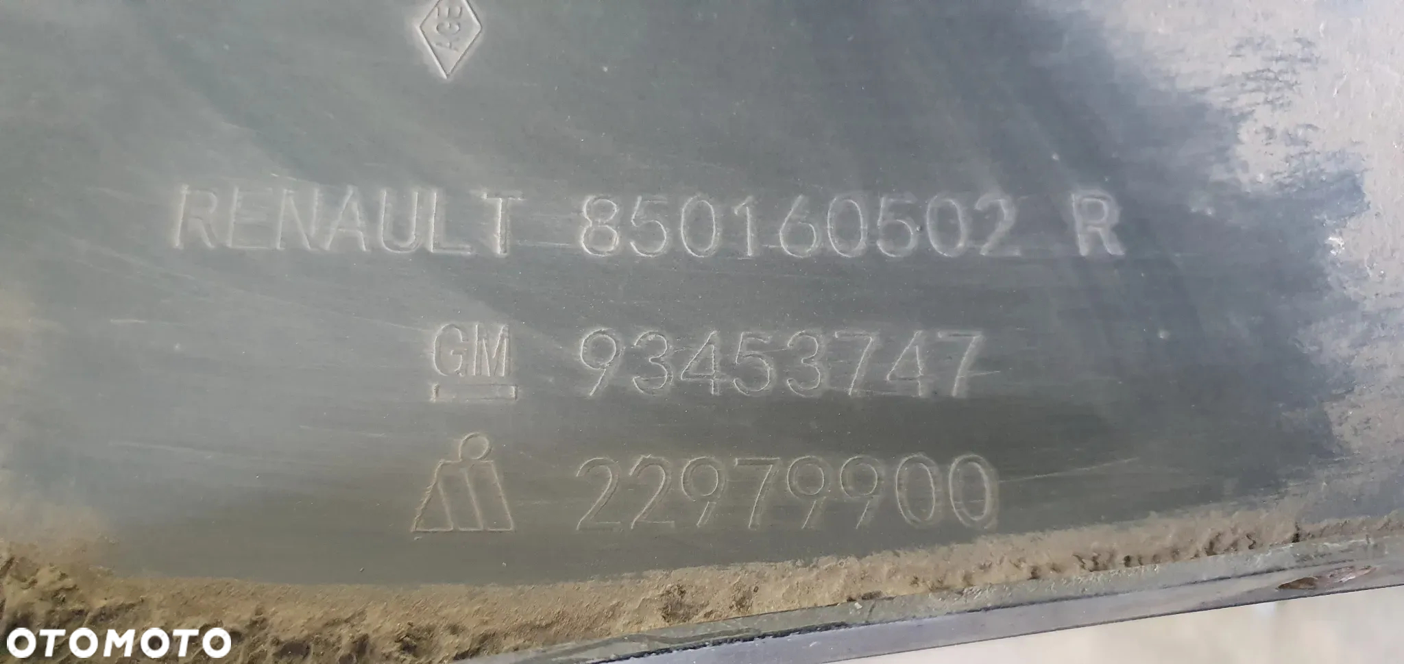Narożnik zderzaka prawy tył Trafic III Vivaro B 850160502R 93453747 - 5