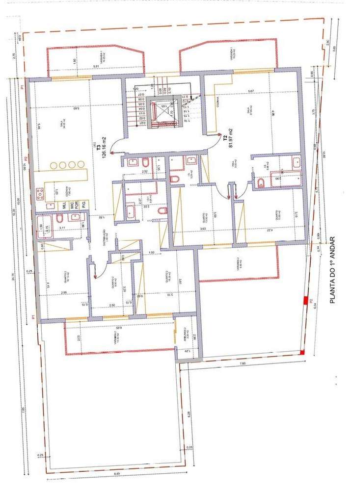 Apartamento T3 em Quarteira de 127,00 m2 - Grande imagem: 2/5