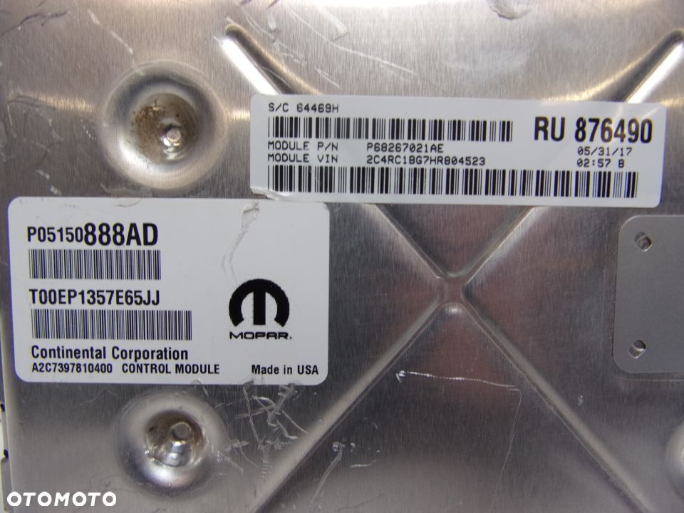 CHRYSLER PACIFICA 3.6 16- KOMPUTER SILNIKA 05150888AD 68267021AE - 4