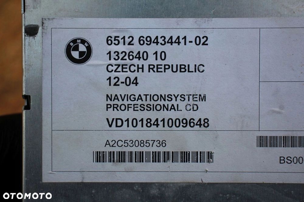 Radio NAWIGACJA BMW z4 e85 X3 E83 oryginalne 6943441 NAVI - 4