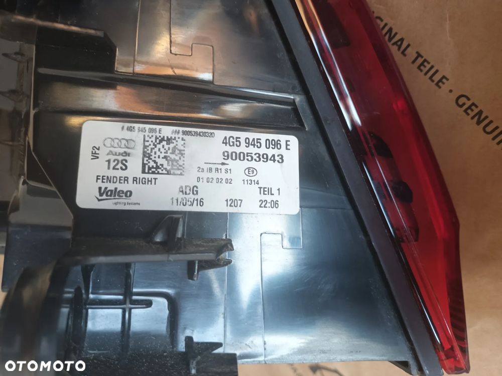 Audi sedan A6 C7 4G kompletny tył klapa lampy zderzak kolor 2Y2Y LS9R 2017 28 km drzwi - 28