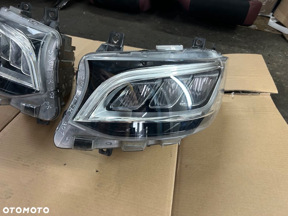 Mercedes Sprinter A910 lampa przedni Full Led przód lewa prawa A9109067100 A9109067200 - 4