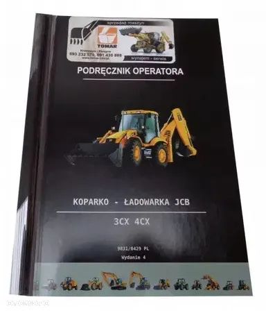 Podręcznik operatora koparko-ładowarek 3CX ,4CX 9831/0429 - 1
