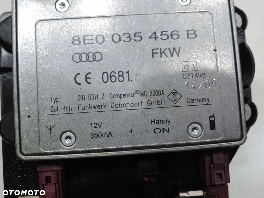 MODUŁ WZMACNIACZ ANTENY AUDI A6 C6 8E0035456B - 2
