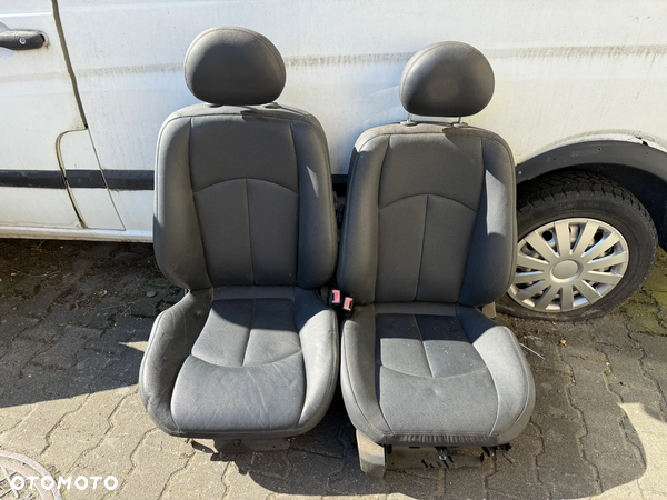 Mercedes C W203 kombi komplet foteli fotele kanapa czarna skóra
