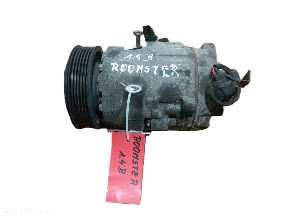 SKODA ROOMSTER 06-15 1,4 B kompresor sprężarka klimatyzacji DENSO 6Q0820808F * - 1