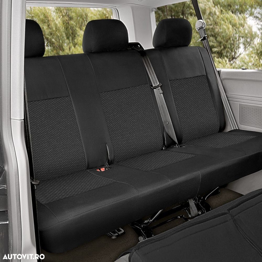 Husa bancheta DV3 Ares Tailor Made pentru randul II sau III de scaune, VW Transporter T5 T6, Rand 3 - 2
