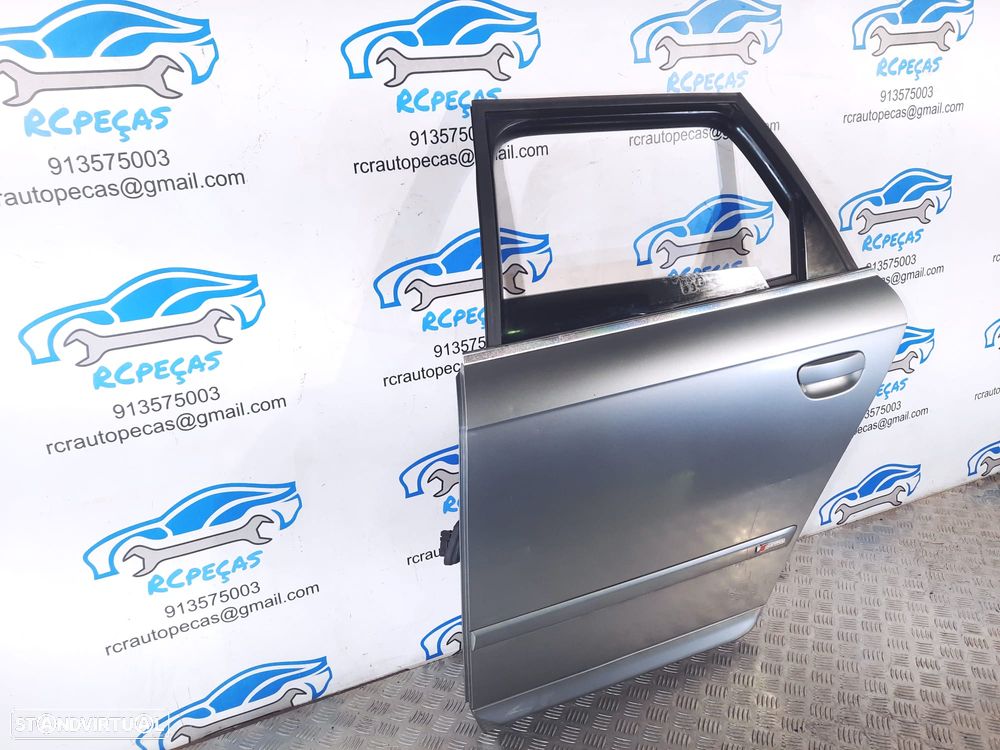 PORTA PORTAS TRASEIRA TRÁS ESQUERDA AUDI A4 B7 SLINE AVANT CARRINHA 8E0833051J 8E0833051 FECHO ELEVADOR MOTOR PUXADOR VIDRO - 4