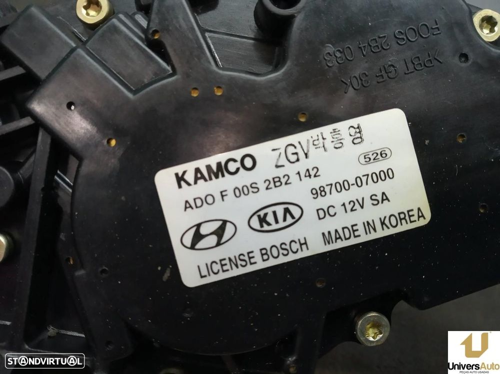 MOTOR LIMPA-VIDROS TRASEIRO KIA PICANTO 2004 -987007000 - 3