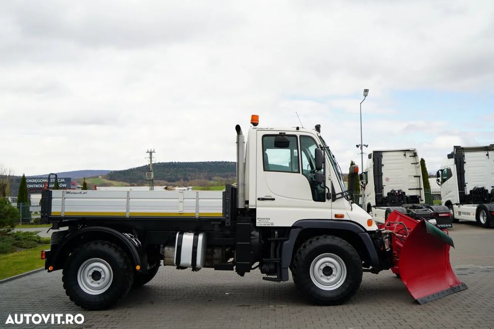 Mercedes-Benz UNIMOG U300 / 4X4 / BASCUNĂTOR 3 LATE / PLUG / MUNICIPAL / CUPLĂRI HIDRAULICE / EPS + AMBREIAJ - 8