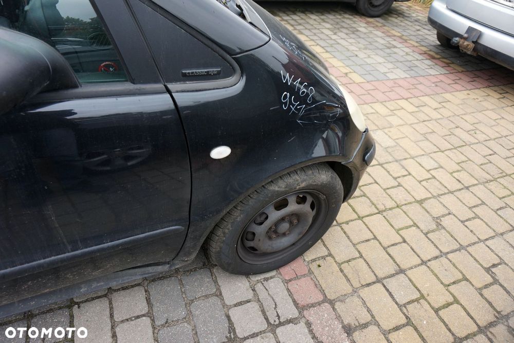 MASKA ZDERZAK BŁOTNIKI LAMPY A-KLASA W168 LIFT 971  MERCEDES 2001-2004 CZARNY PRZÓD KOMPLETNY - 10