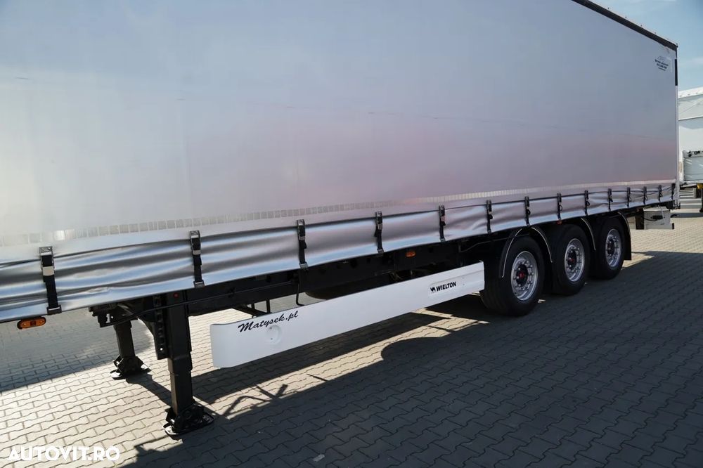 Wielton CORTINĂ STANDARD WIELTON / ACOPERIȘ LVT / SISTEM BDE - STALPINI CULISANTI / AXĂ RIDICABILĂ / PUȚIN FOLOSIT - 10