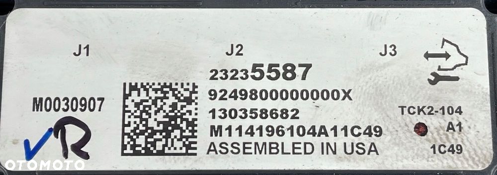P2 CADILLAC ESCALADE IV 2014 - STEROWNIK REDUKTORA MODUŁ GM 23235587 - 15