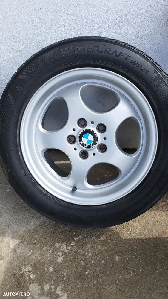 Set jante aliaj BMW Style 109 17 8j Et 46  Dedicate x3 e83 cu anvelope de iarna 235/55/17 - 2