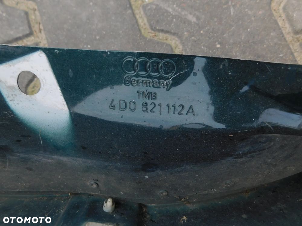 błotnik prawy przód AUDI A8 D2 ZIELONY - 6