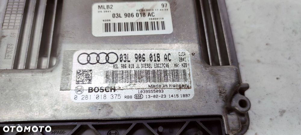 KOMPUTER STEROWNIK SILNIKA AUDI A4 A5 03L906018AC - 5