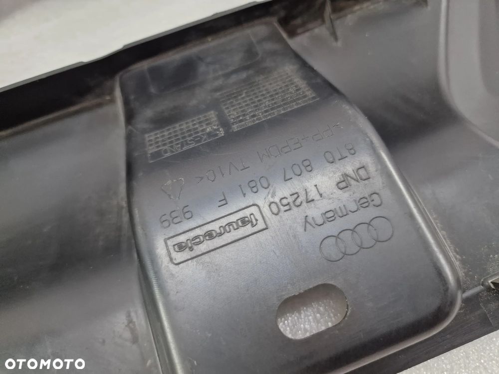 AUDI A5 8T0 LIFT 11- OSŁONA / NAKŁADKA PASA PRZEDNIEGO PRZÓD NR 8T0807081F , NR AUKCJI OP91 - 13
