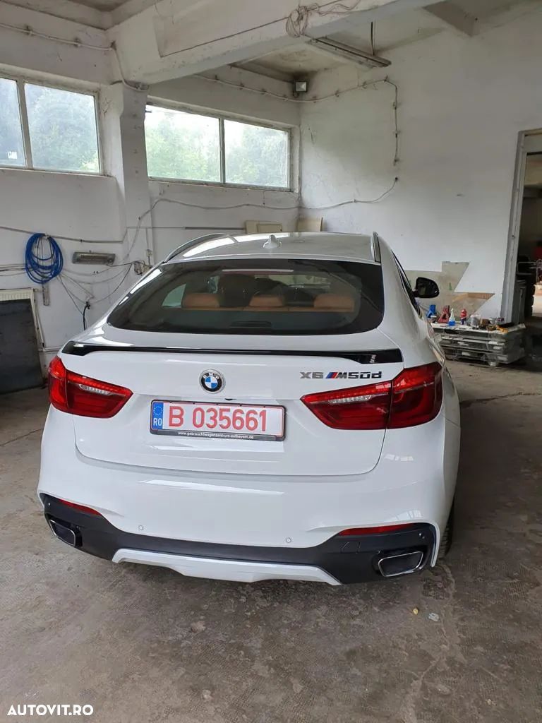 Eleron Portbagaj PERFORMANCE BMW X6 F16 2015-2018 Calitate premium vopsit PROFESIONAL negru lucios Safir Black Metallic cod 475 sau alb Alpine weiss 3 cod 300 ⭐️⭐️⭐️⭐️⭐️ - 1