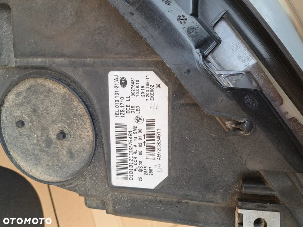 Lampa przednia lewa BMW 5 F10 F11 Xenon 7203245 2010-2013 Reflektor lewy przód przedni  BMW 5 F10 F11 Xenon 7203245 2010-2013 - 12