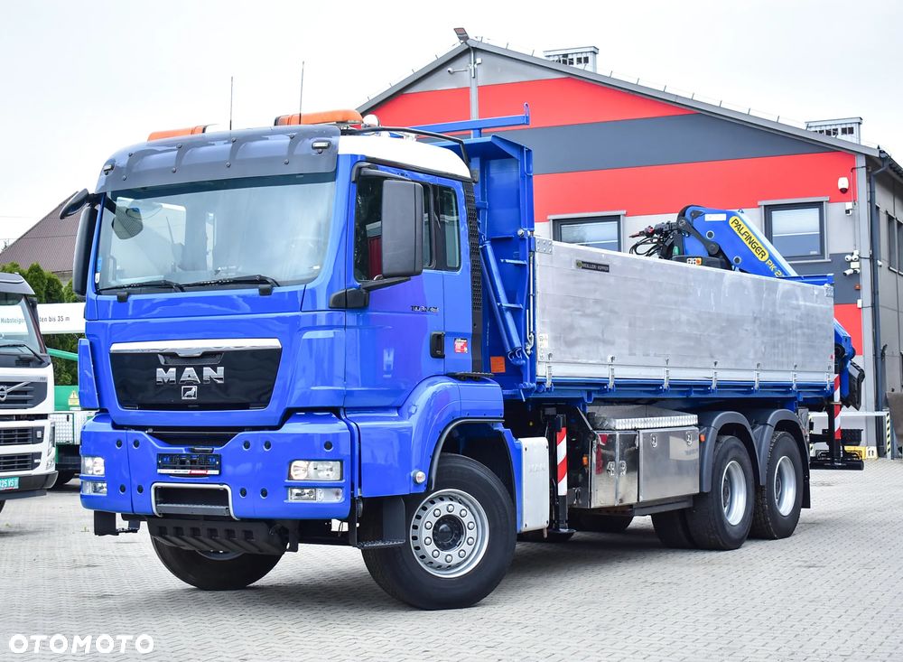 MAN TGS 33.480 6x4 BL Wywrotka 6.70m./ Bordmatic/+ Palfinger PK 23002 SH / 5 i 6 Funkcja/ Rotator/ Retarder/ Pilot/ Kipper/ Kiper/ Crane/ HDS/ Kran/żuraw/ Manipulator / Sprowadzony ! - 1
