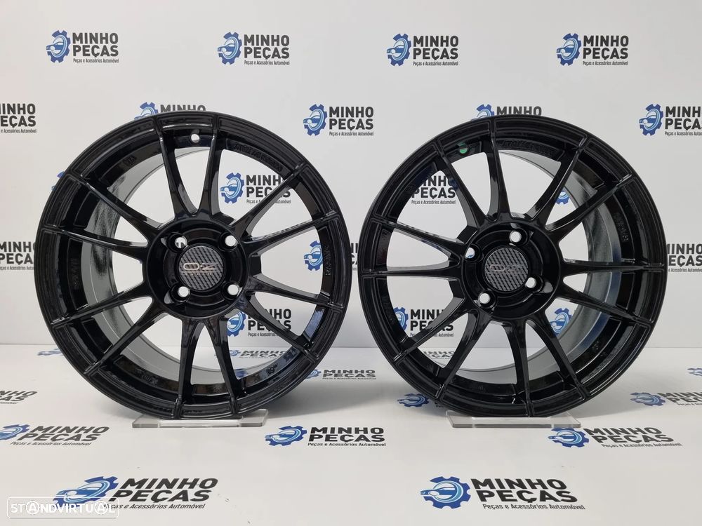 Jantes Look OZ Ultraleggera em 15 (4x100) Preto Brilho - 1