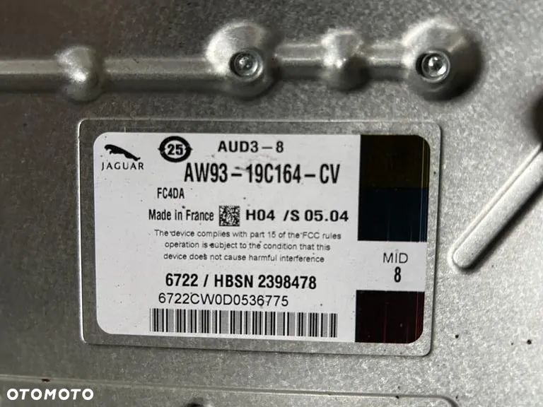 WZMACNIACZ AUDIO JAGUAR XF X250 AW93-19C164-CV - 4