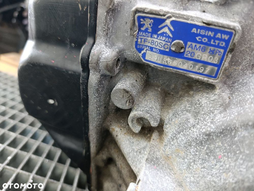 SKRZYNIA BIEGÓW AUTOMAT CITROEN C4 PICASSO I 20GR03  TF-80SC 2.0 HDI - 6