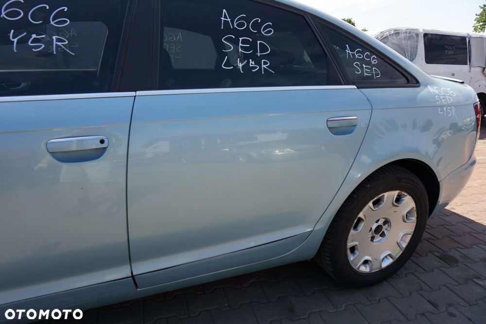 DRZWI TYLNE LEWE A6 C6 SEDAN LY5R  NIEBIESKI AUDI 2004-2008 - 4