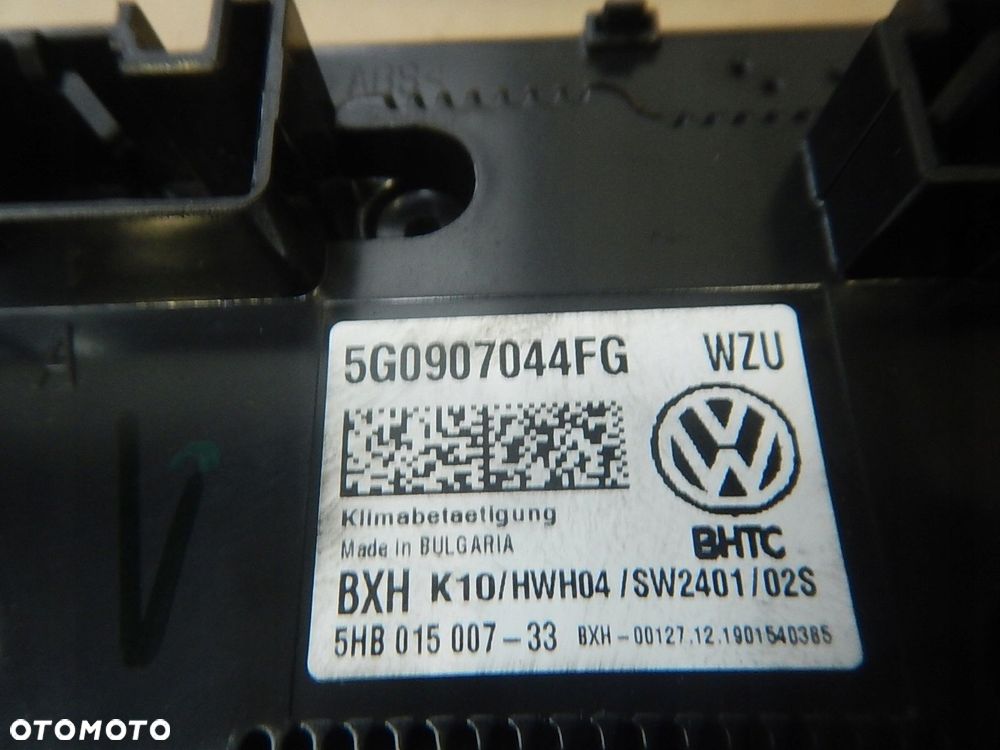 panel klimatyzacji vw passat b8 lift 5g0907044fg - 5