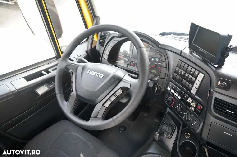 DAF STRALIS 420 / 8X4 / AUTOTURISM CAMION / PLATFORMĂ 10 M / ROTIERE HIDRAULICE / 2 AXE DE RIDICARE ȘI DIRECȚIE / COMPLET AIRMATIC / CAMERĂ / - 31