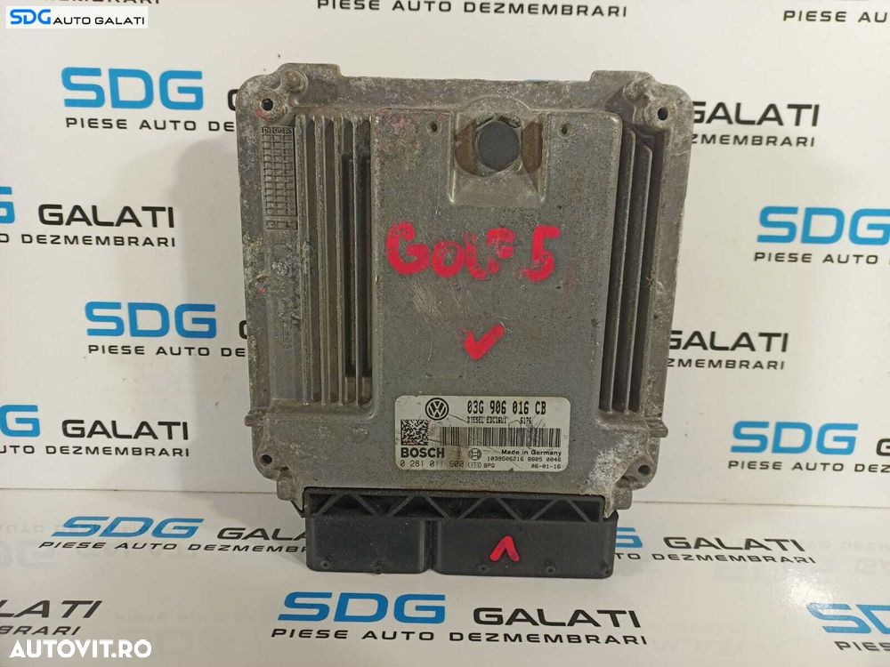 ECU Calculator Motor BOSCH Skoda Octavia 2 2.0 BKD 2004 - 2013 Cod 03G906016CB 0281011900 [L2226] - 1