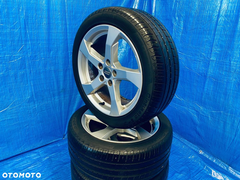 KOŁA KOŁO 17 FELGA ALUMINIOWE ALUSY 17" x 7,5J  5X112 ; 57,1mm ET51 KOMPLET ; OPONY LETNIE LATO ; AUDI A3 8L 8P 8V 8Y A4 B5 B6 B7 ; VW GOLF V VI VII VIII PASSAT B5 B6 B7 B8 ; SKODA OCTAVIA SUPERB SEAT ITP. ORYGINAŁ 8V0601025CT AUDI - 6