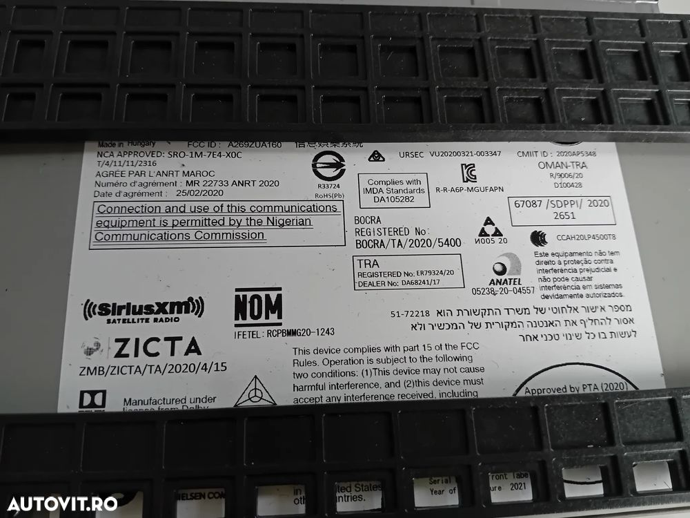 Modul Unitate Navigație BMW G20 G21 G22 G23 G26 G42 – Cod OEM 5A56CA1 - 4