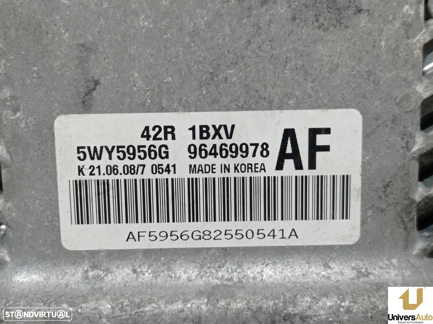 CENTRALINA MOTOR UCE CHEVROLET AVEO / KALOS FASTBACK 2008 -96469978 - 3