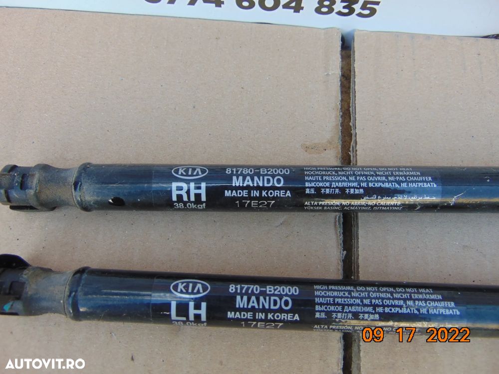 Telescoape haion Kia Soul 2013-2021 set telescoape amortizoare haion kia soul 2 - 2