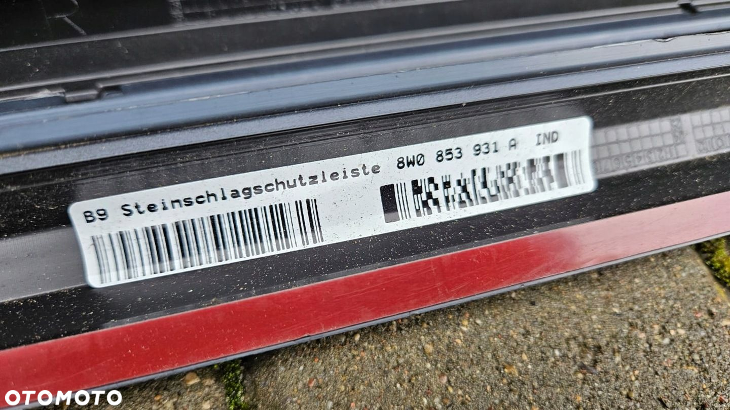 LISTWY PROGOWE LEWA PRAWA AUDI A4 B9 LIFT 8W0853931A 8W0853932A - 9