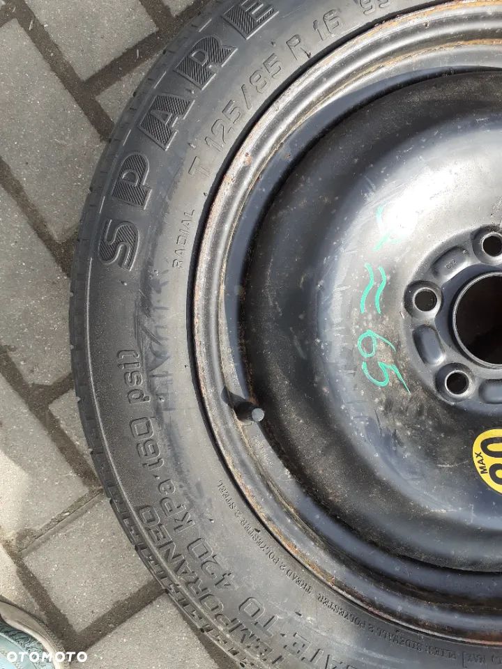 # DOJAZDÓWKA KOŁO DOJAZDOWE ZAPAS ZAPASÓWKA FORD 5X108 - 2