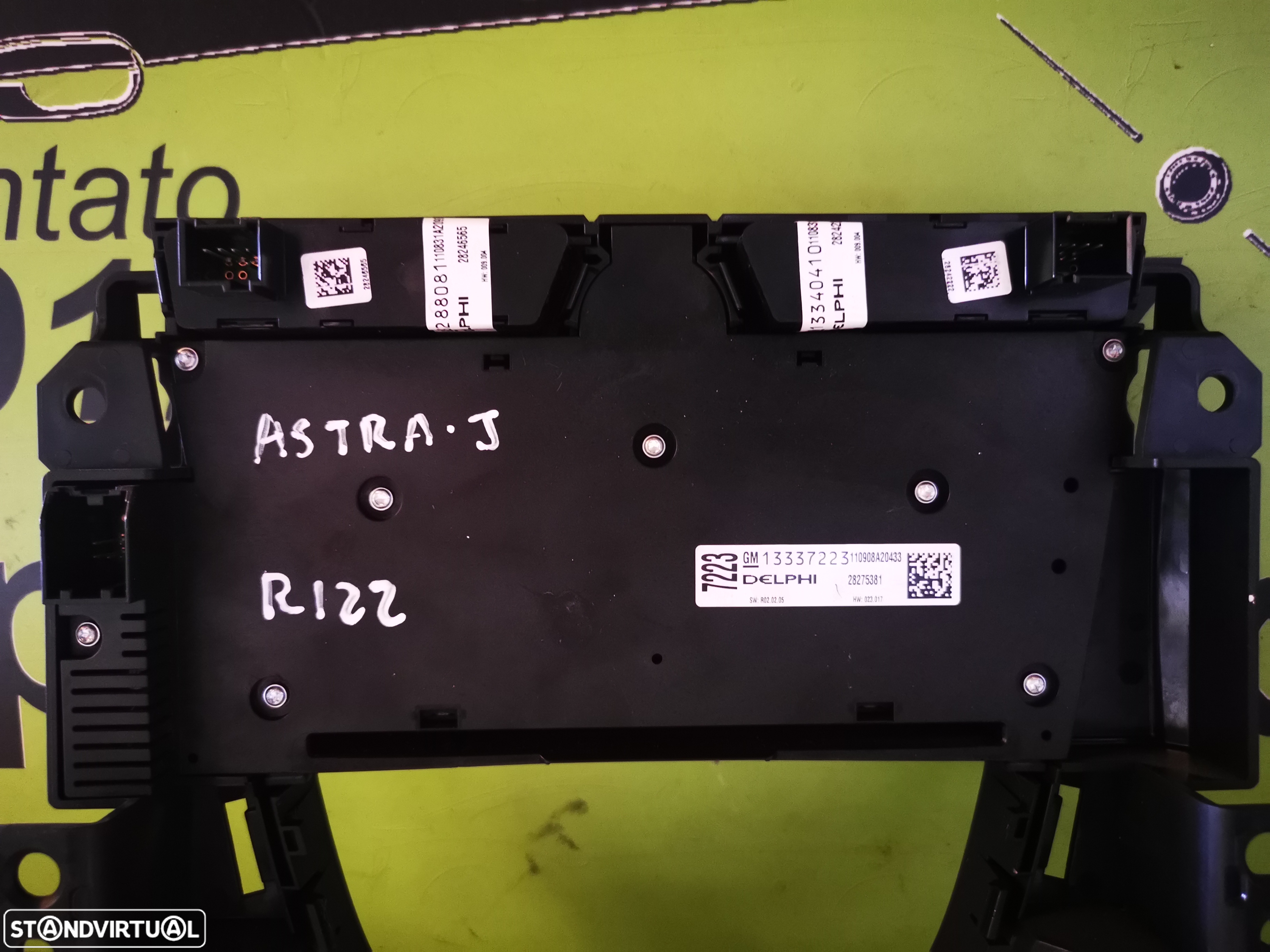 OPEL ASTRA J RÁDIO / CLIMATRONIC - R122 - 4