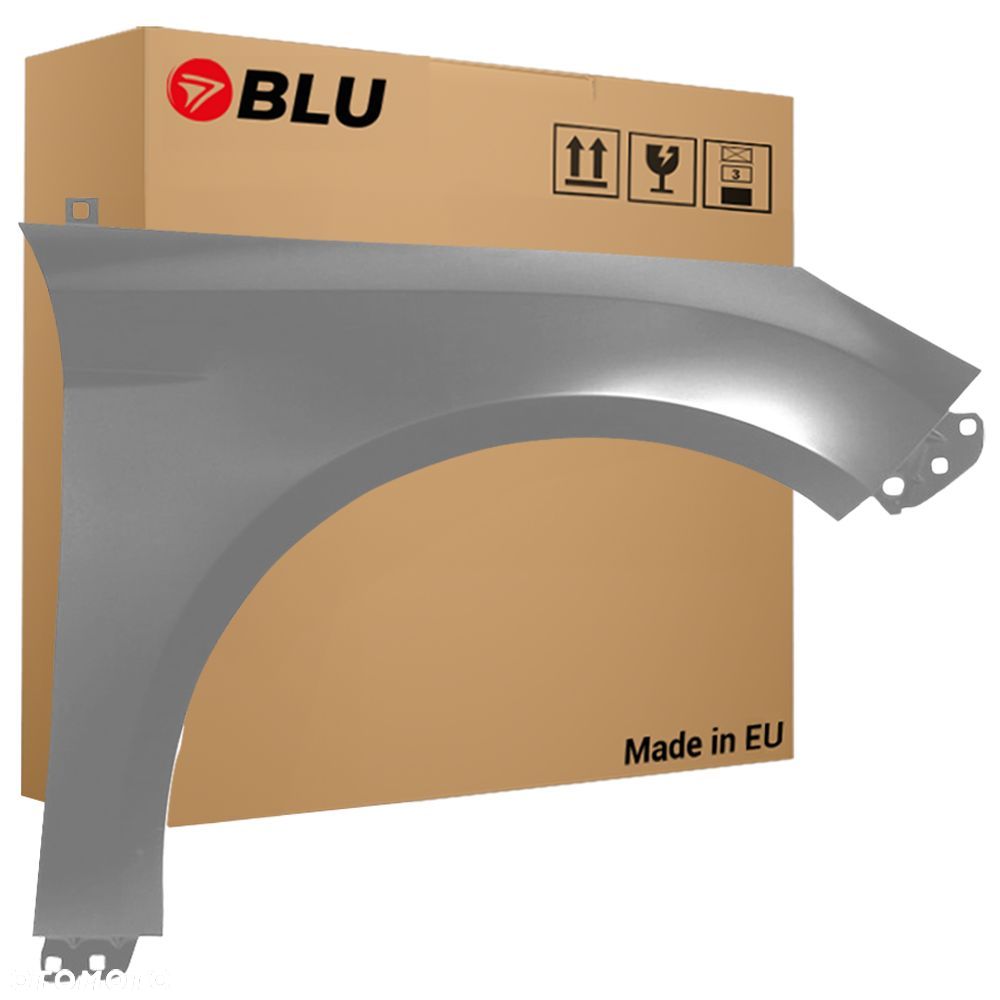BLU Błotnik FORD FOCUS MK3 ZJNC Prawy Przód Srebrny 2010-2014 MoondustSilber - 1