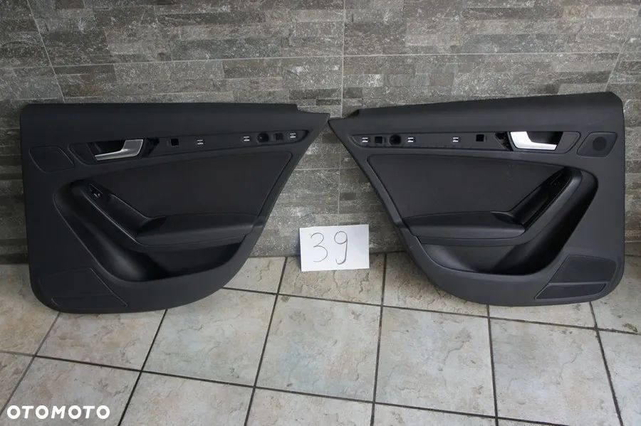 NR 39 Boczki drzwi do AUDI A4 B8 wstawki materiałowe - 4