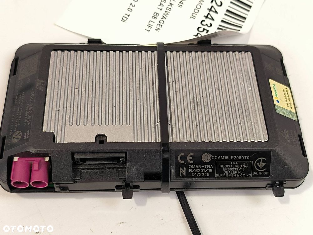 MODUŁ VOLKSWAGEN PASSAT B8 LIFT 3G0980611 - 2