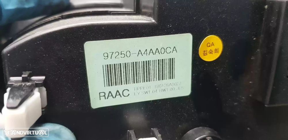 COMANDO CLIMATIZADOR KIA CARENS IV 2018 -97250A4AA0CA - 1