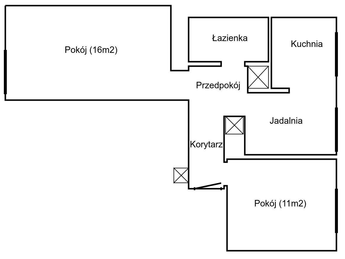 Mieszkanie 51m2, dwa pokoje, tuż obok metra Stare Bielany