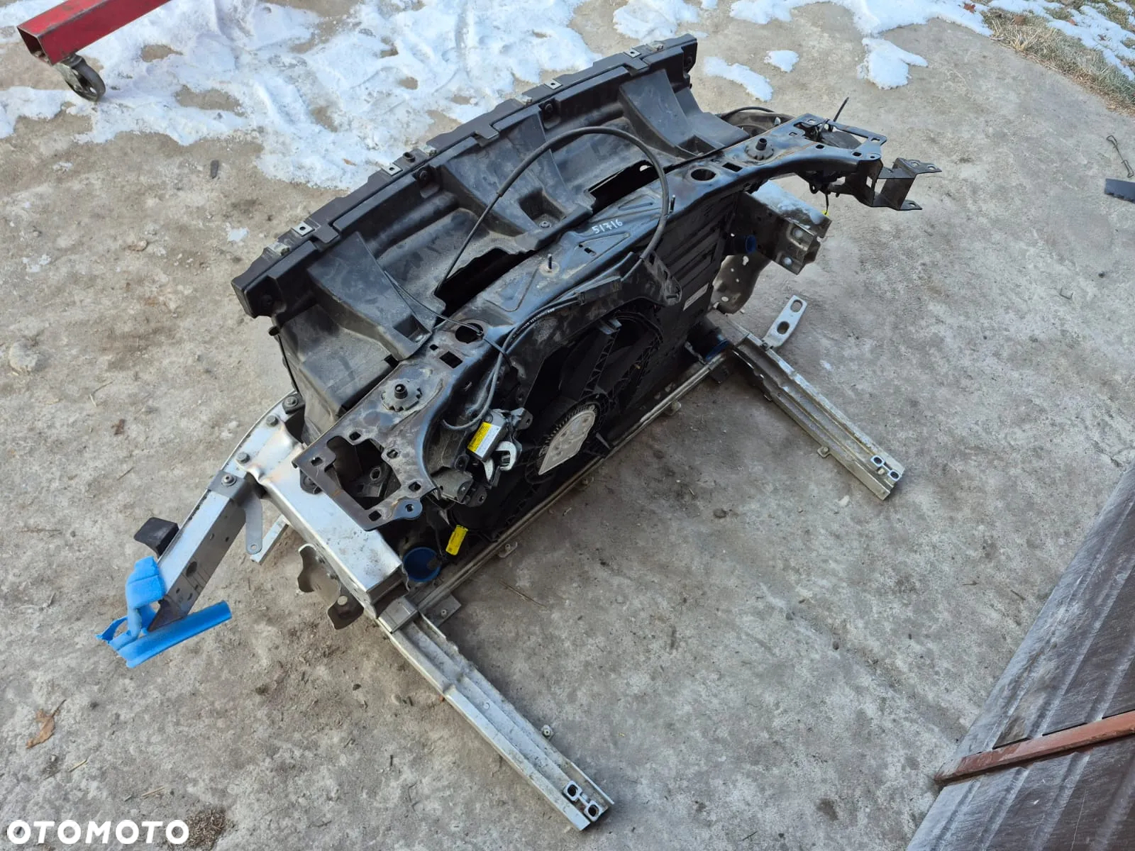 BMW X1 F48 2.0 benzyna PAS PRZEDNI CHŁODNICE WENTYLATOR WZMOCNIENIE BELKA 7617610 7434544 - 5