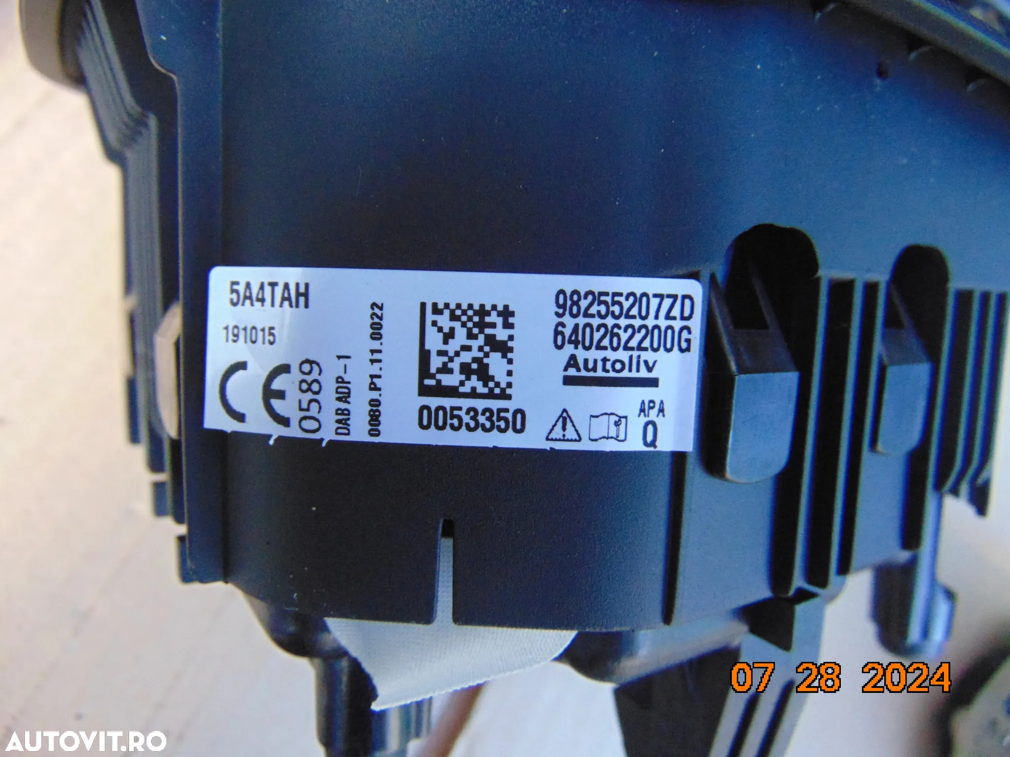 Plansa bord Peugeot 208 dupa 2019 kit plansa bord airbag sofer pasager centuri fata stanga dreapta - 8