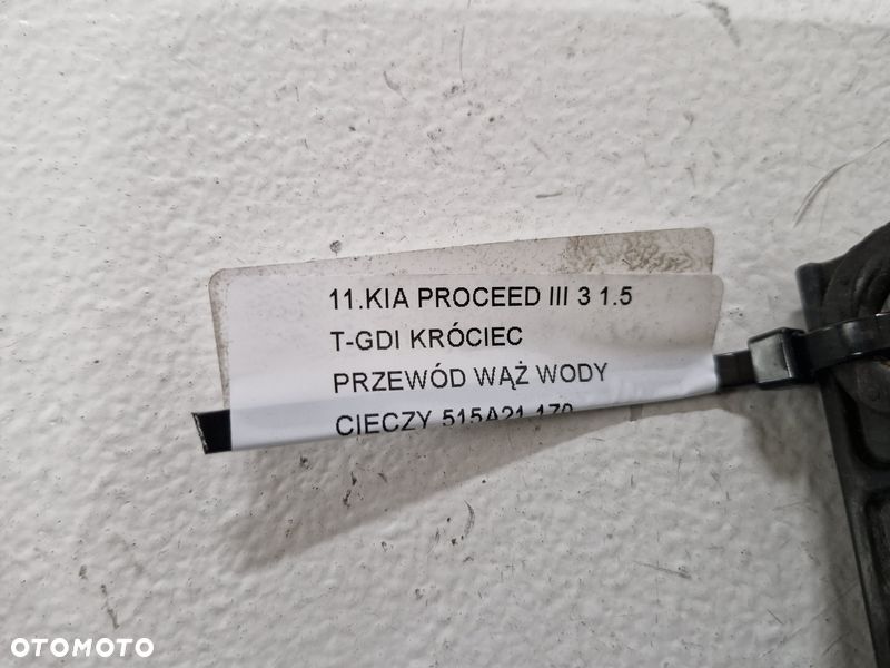 kia proceed pro ceed 3 iii 1.5 t-gdi króciec przewód wąż wody cieczy 515a21 - 7