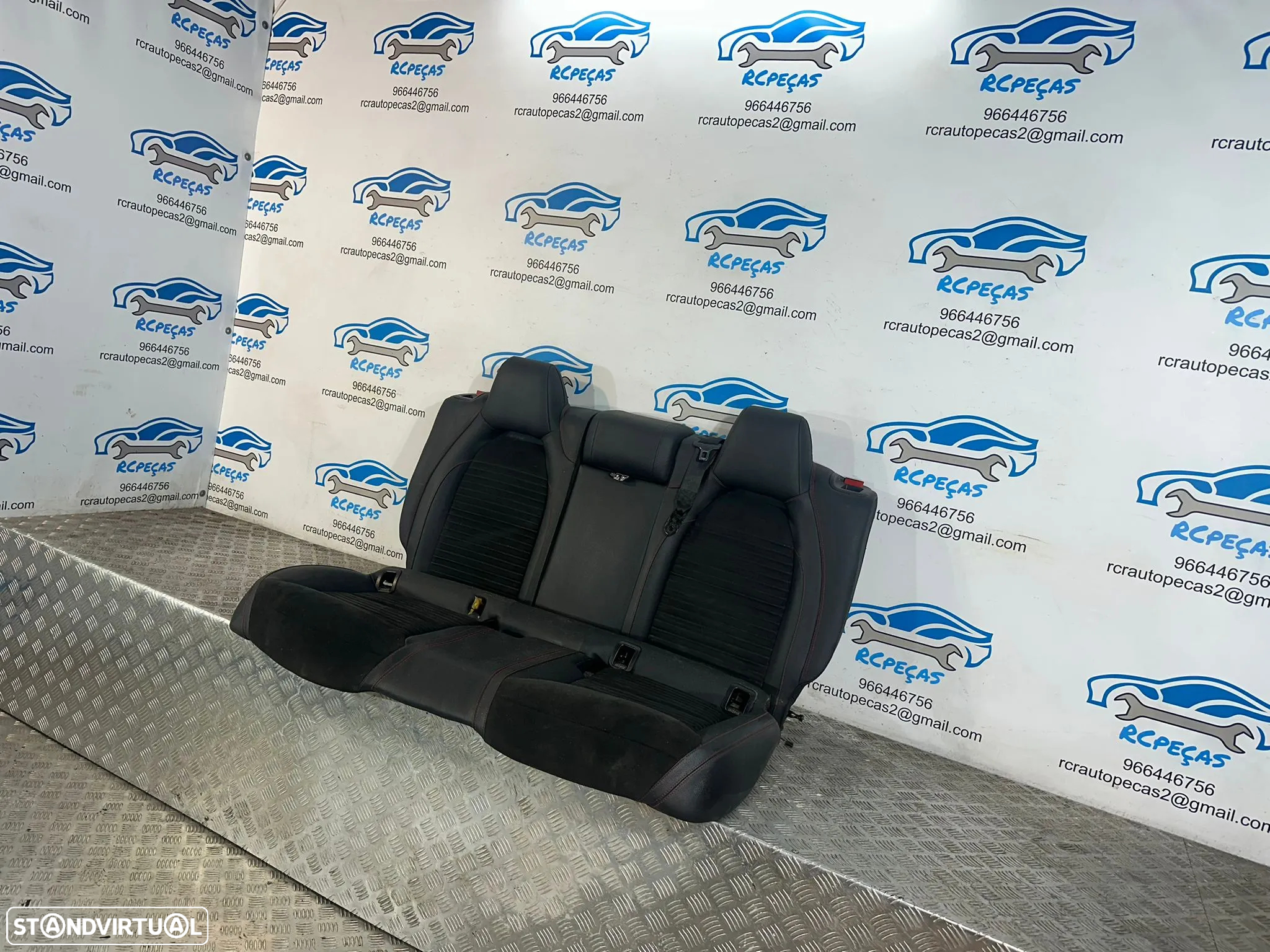 .Conjunto Bancos Pele Alcantra Frente Frontais Tras Traseiros Originais AMG Mercedes-Benz Classe A W176 2013–2018 - 7
