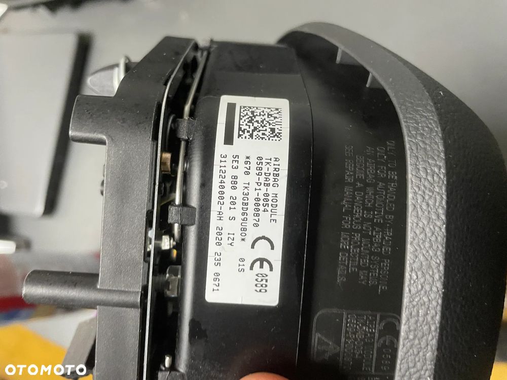 SKODA OCTAVIA IV PODUSZKA POWIETRZNA KIEROWNICY AIRBAG5E3880201S - 3