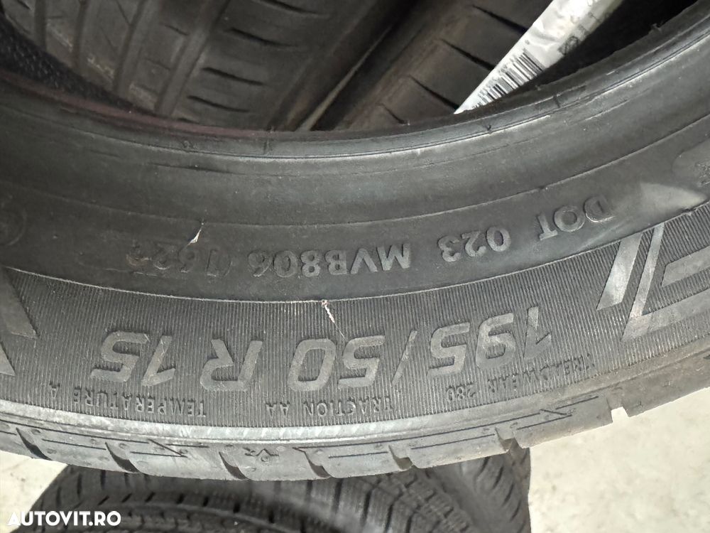 Vând 4 anvelope 195/50/15 vredestein de vară noi - 4